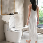 WEllBlue L9 - Abattant WC Japonais Électrique avec Eau Chaude & Séchage