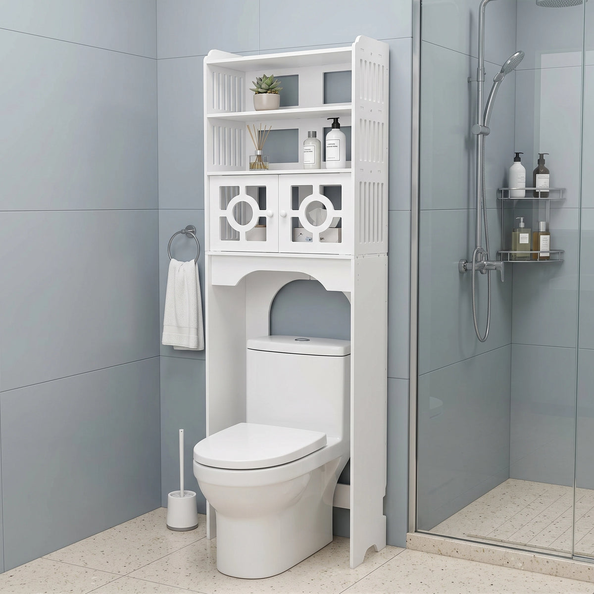 ALTURA - Étagère WC avec pieds surélevés