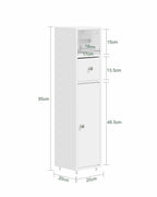 ELVAN - Meuble étroit porte-papier dans une salle de bain