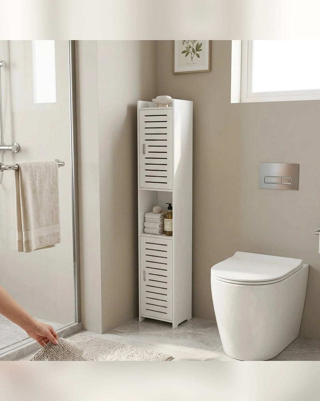 NORIA - Meuble d’angle blanc - Lifestyle Hero