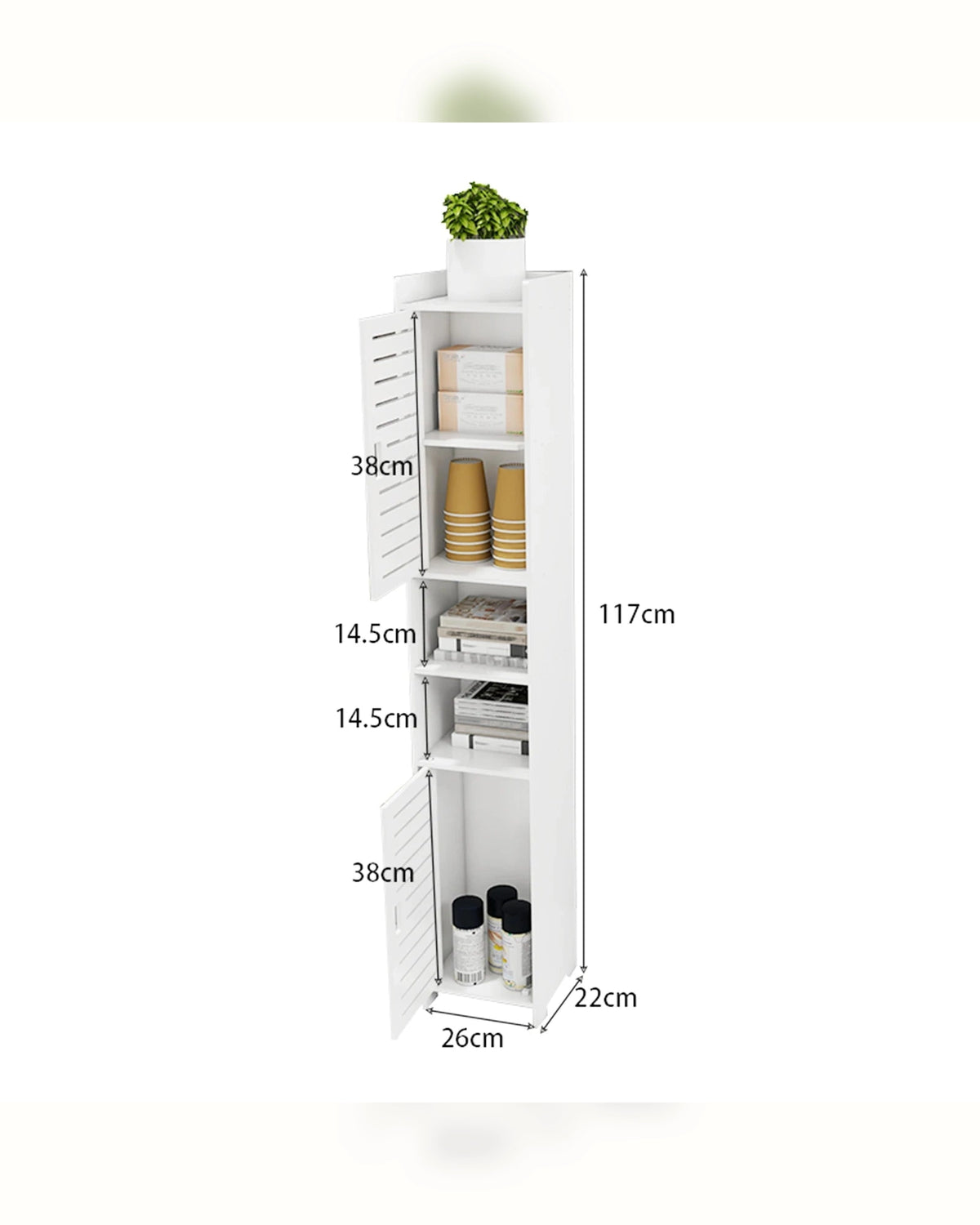 NORIA - Meuble d’angle blanc