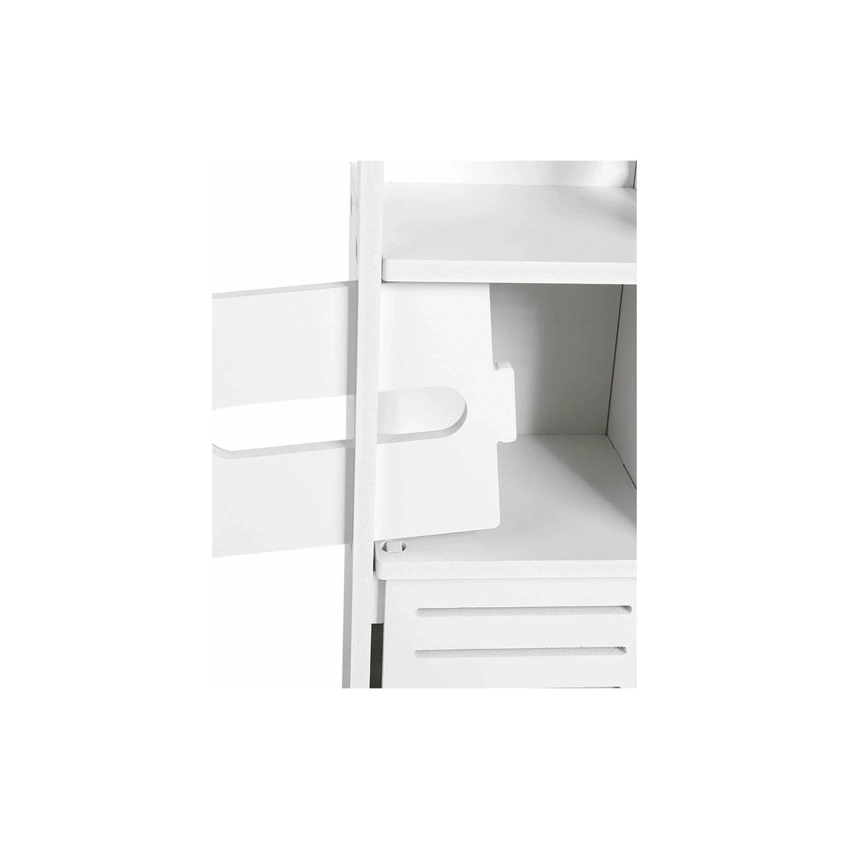 PAPIRA - Meuble étroit blanc - Accès pratique
