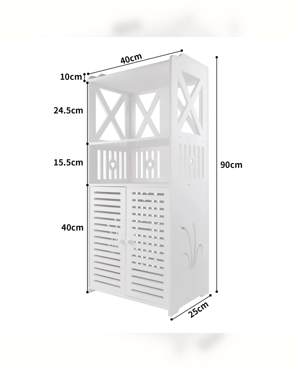 PRIVA - Meuble PVC 4 niveaux