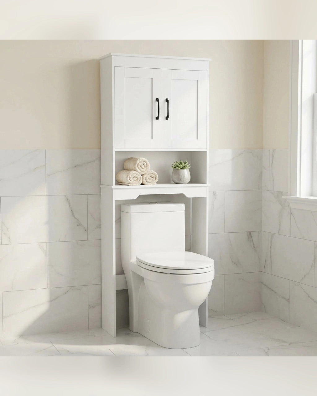 REGLIA - Meuble WC à étagère réglable - Generic Lifestyle Hero