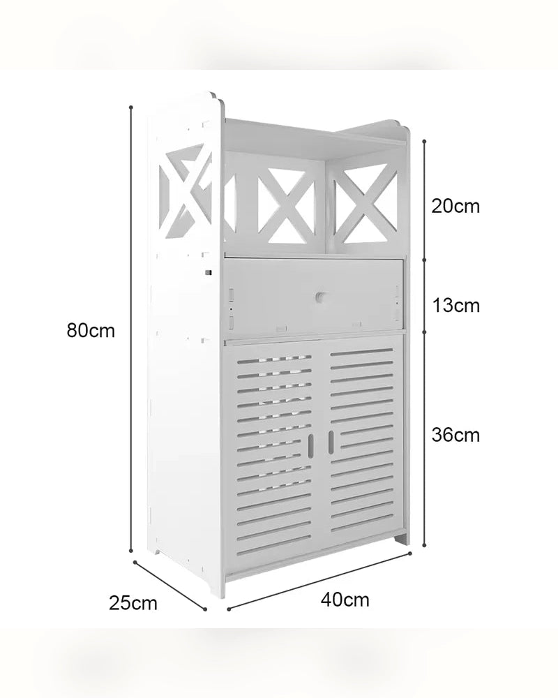SOREA - Meuble salle de bain 3 niveaux