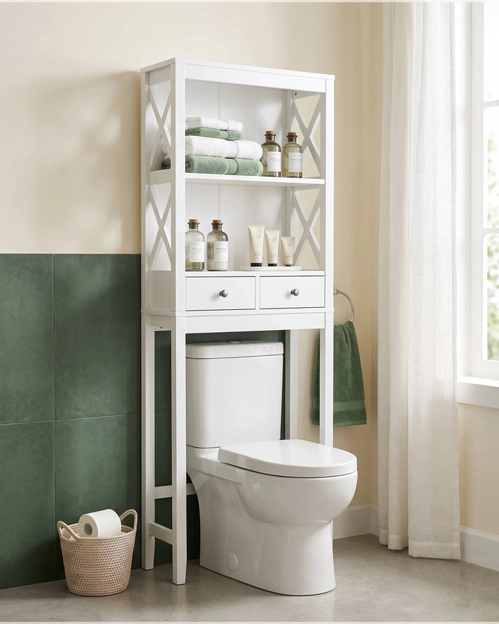 VIGOR - Étagère WC avec tiroirs dans une salle de bain